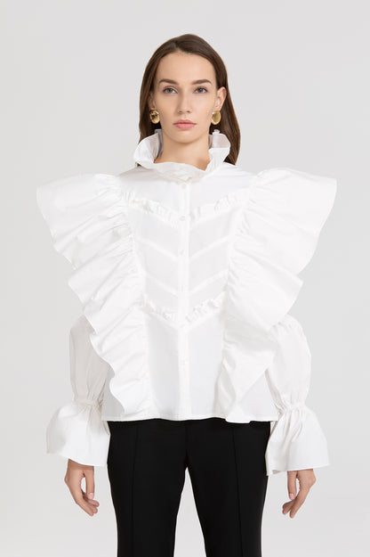 Victoria Blouse in white