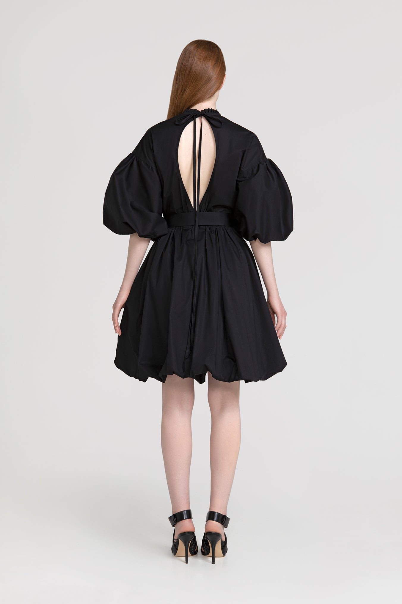 black long sleeve tulip dress Rundholz Black Label Long Sleeve Tulip Dress in Black