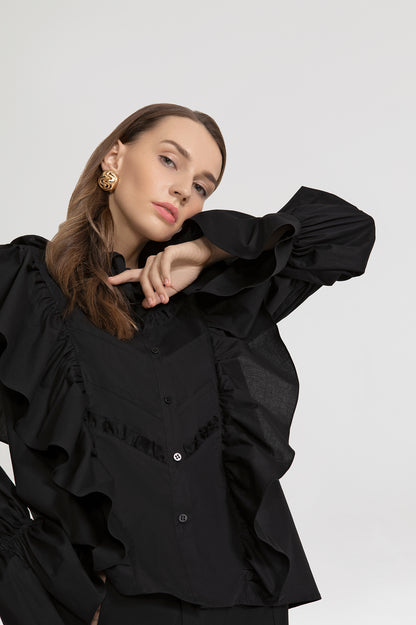 Victoria blouse in black