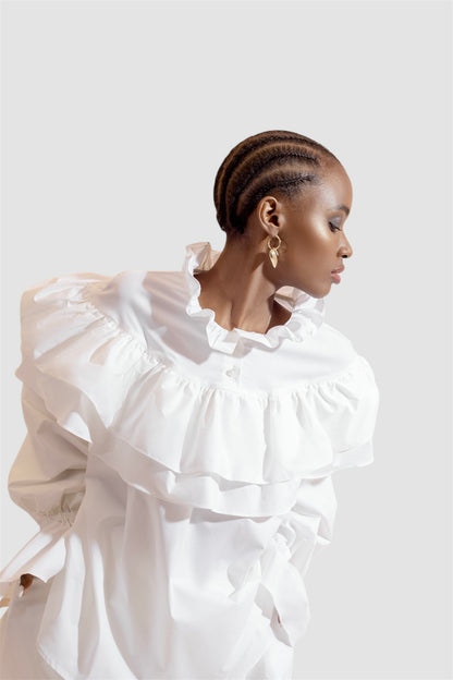 Charlotte Blouse in white