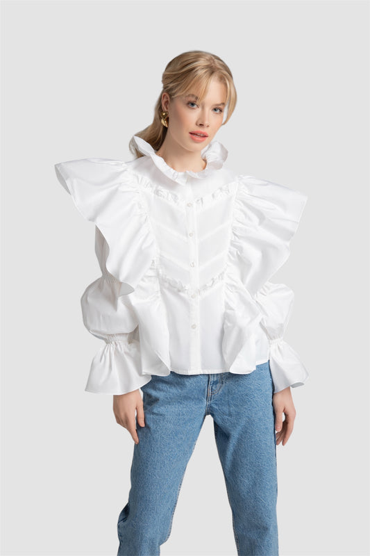 Victoria Blouse in white
