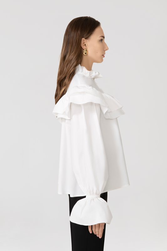 Charlotte Blouse in white